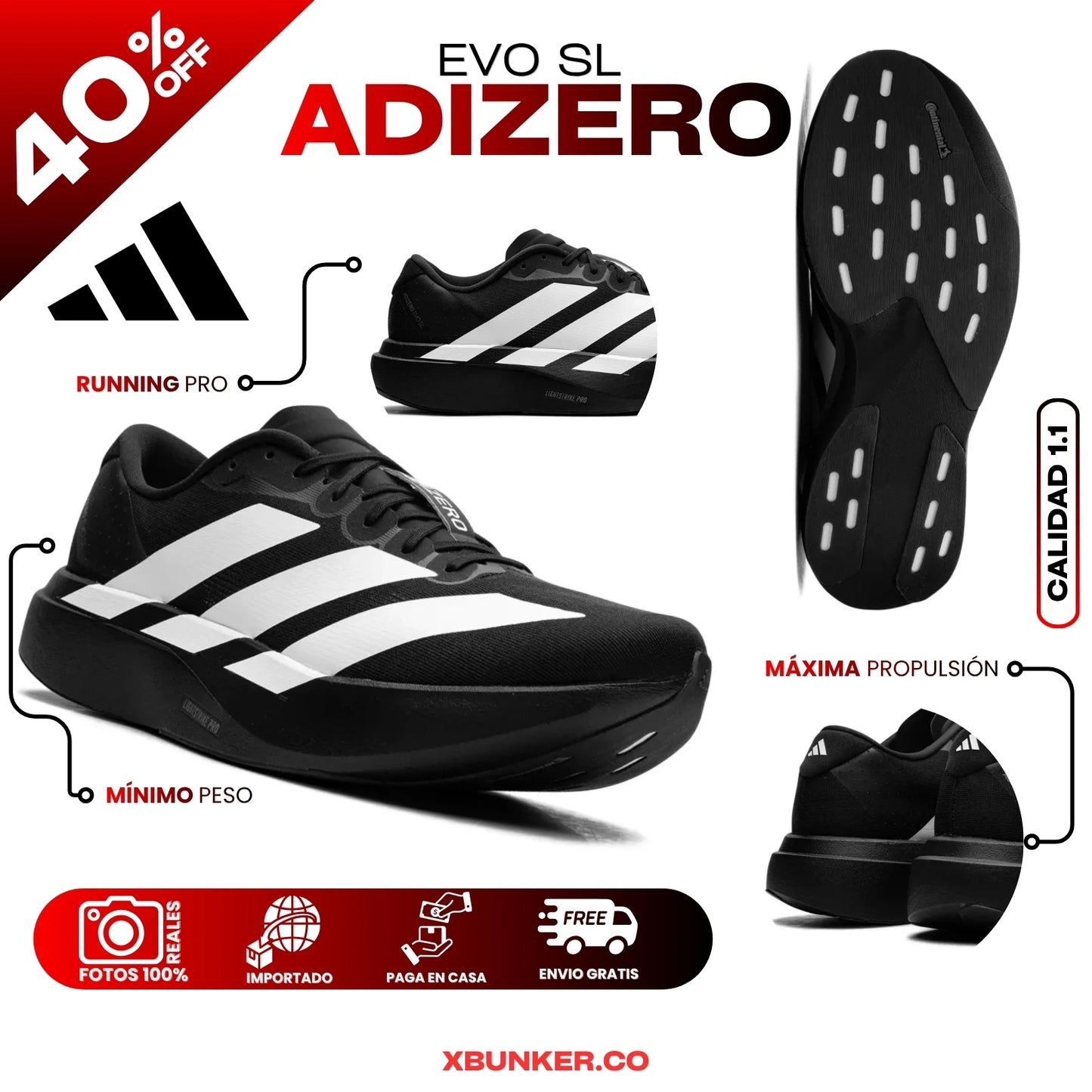 OFERTA: ADlDAS ADlZERO EVO SL 1.1 IMPORTADO